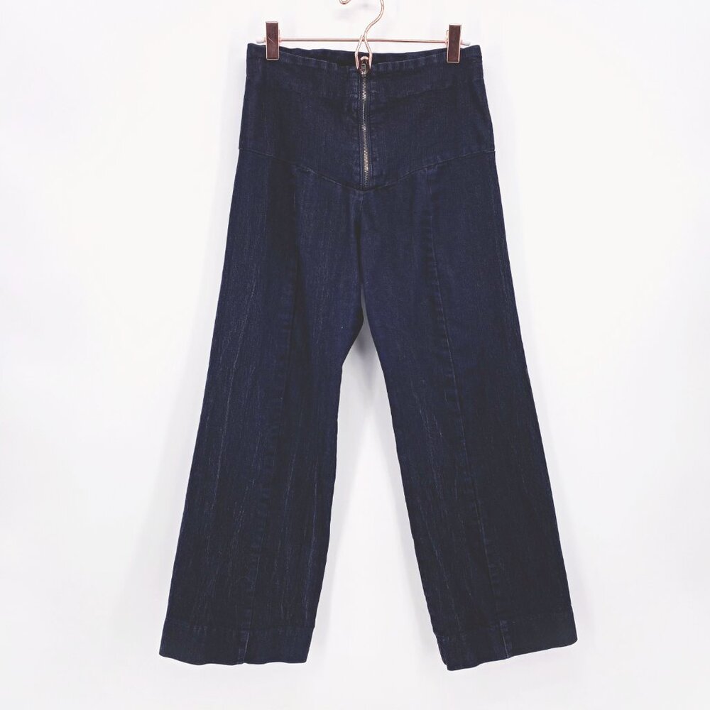 Prairie Underground Wide Leg Girdle Crop Jeans